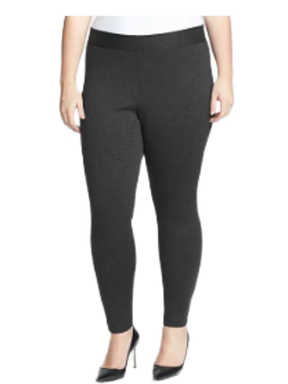 NWT Tanya by Vince Camuto Plus 3X Dark Heather Grey Ponte Knit Leggings